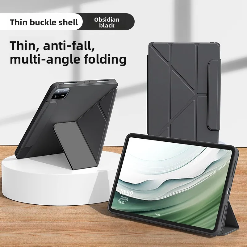 

Compatible iPad 11 Case with Pen Slot Y-Fold 10.2inch Shockproof Pro 13 9th Gen Air 5 7 Buckle 8 Case 3