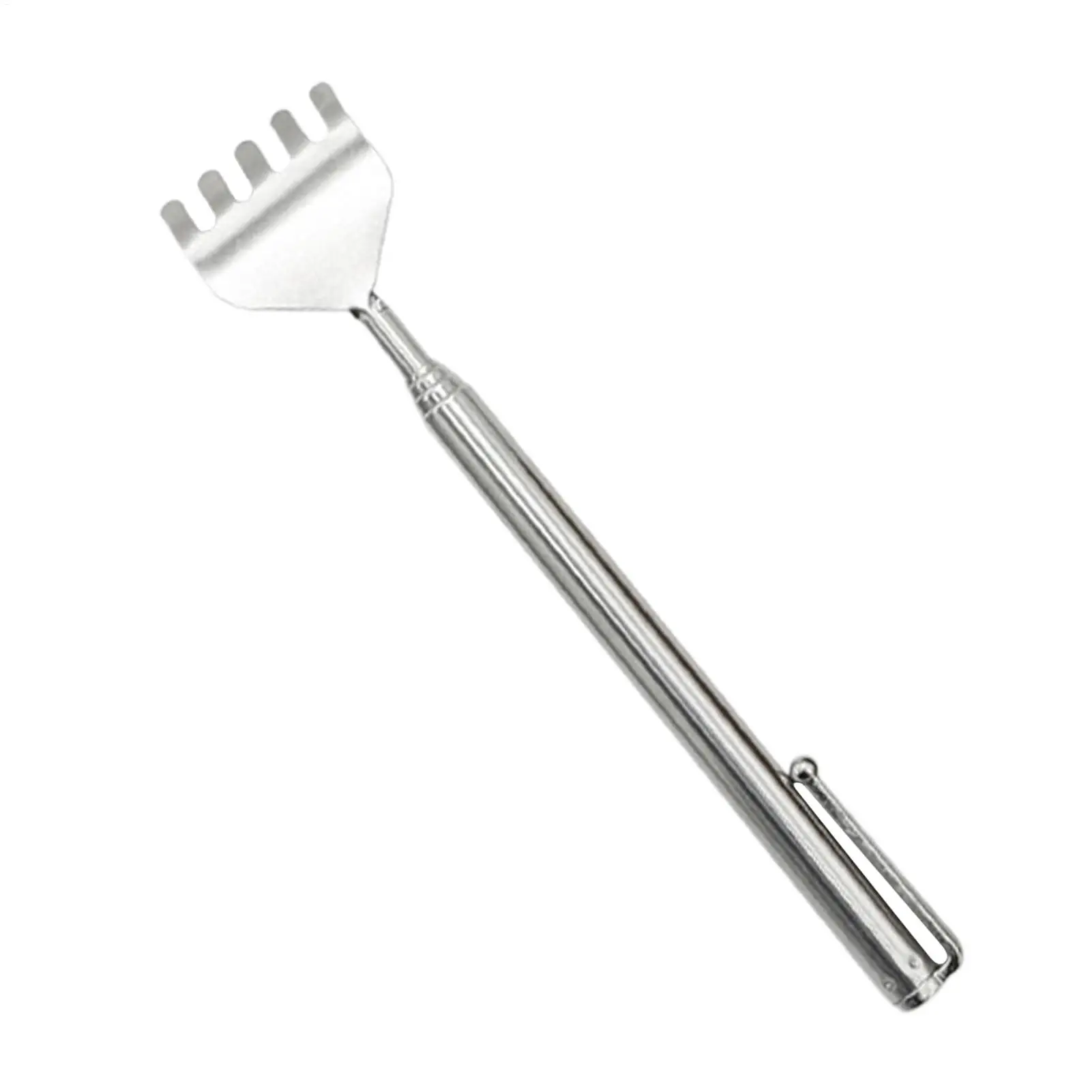 Portable Back Scratcher Metal Extendable Back Scratcher Compact Extendable Massage Tool with Pen Clip for Shoulder Home Gym