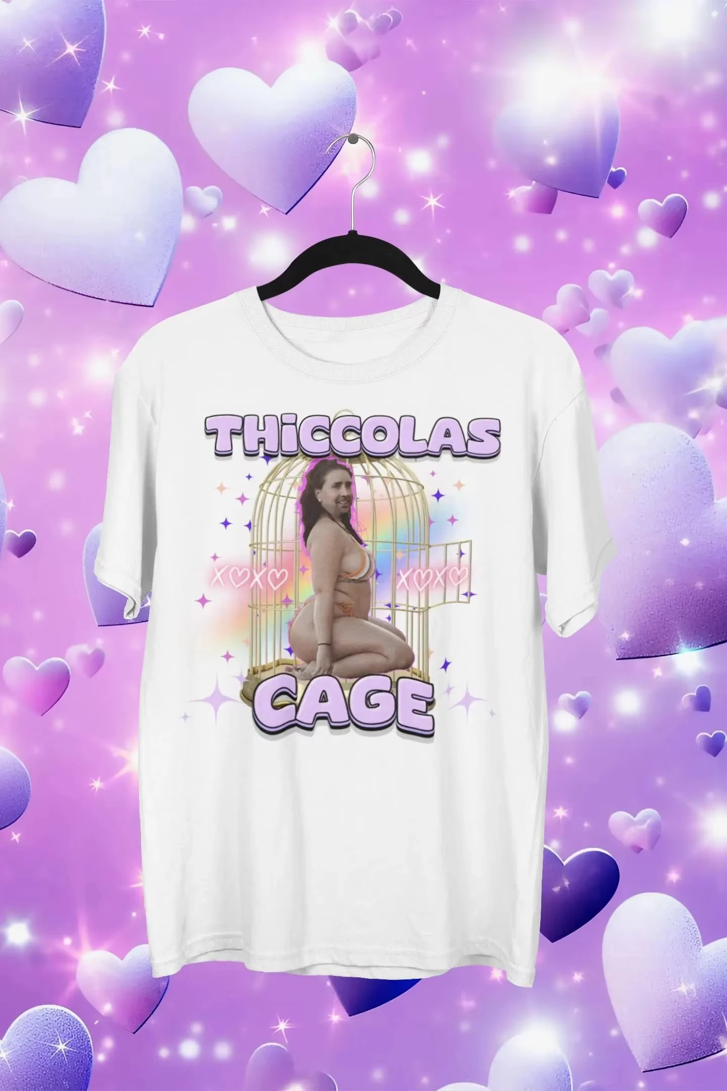 

Футболка Thiccolas Cage с забавным мемом, шуточная, оскорбительная, откровенная, оскорбительная, гадкая, глупая, с изображением неприличных знаменитостей, подарок