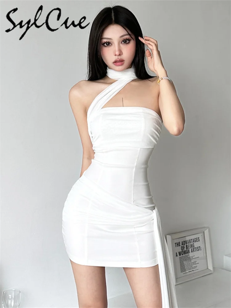white christmas dresses Sweeetheart Lace Appliques Tight Mini Dress – Ohmollydress main image 1