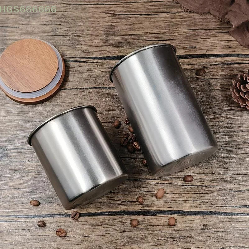 

Stainless Steel Kitchen Storage Jar Airtight Acacia Wood Lid Multifunctional Canister for Coffee Tea Spice Home Use