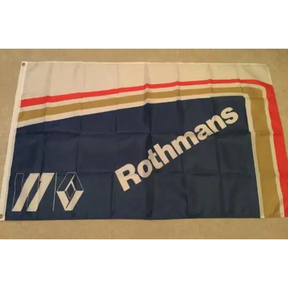 Custom Gift 2X3FT 3x5ft Polyester with Rothmans Banner CAR RACING