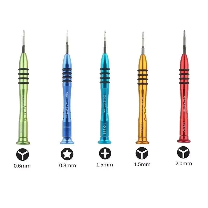 Magnetic Precision Screwdriver PH000 1.5mm 0.8mm P2 Pentalobe 0.6mm Y000 TriPoint for iPhone Switch Console Repair Hand Tool