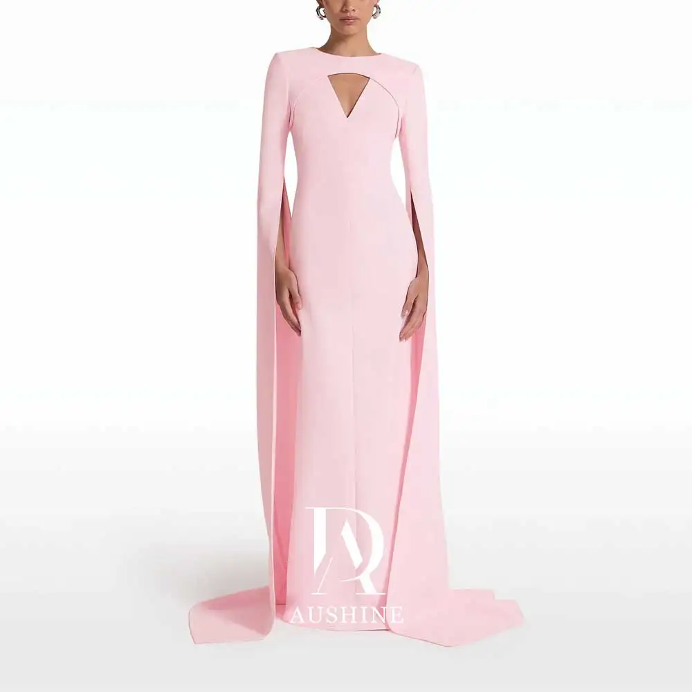 Aushine-Robe de soirée de luxe à manches longues pour femme, robe de longueur au sol pour fête d'anniversaire, robe de mariage élégante, tout ce qui est arabe, été, 2024Fu