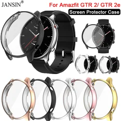 Amazfit GTRおよび2用のAppleスマートウォッチ保護ケース,ソフトtpuスクリーンプロテクター,huami Amazfit GTR 2eスマートウォッチ用のケース