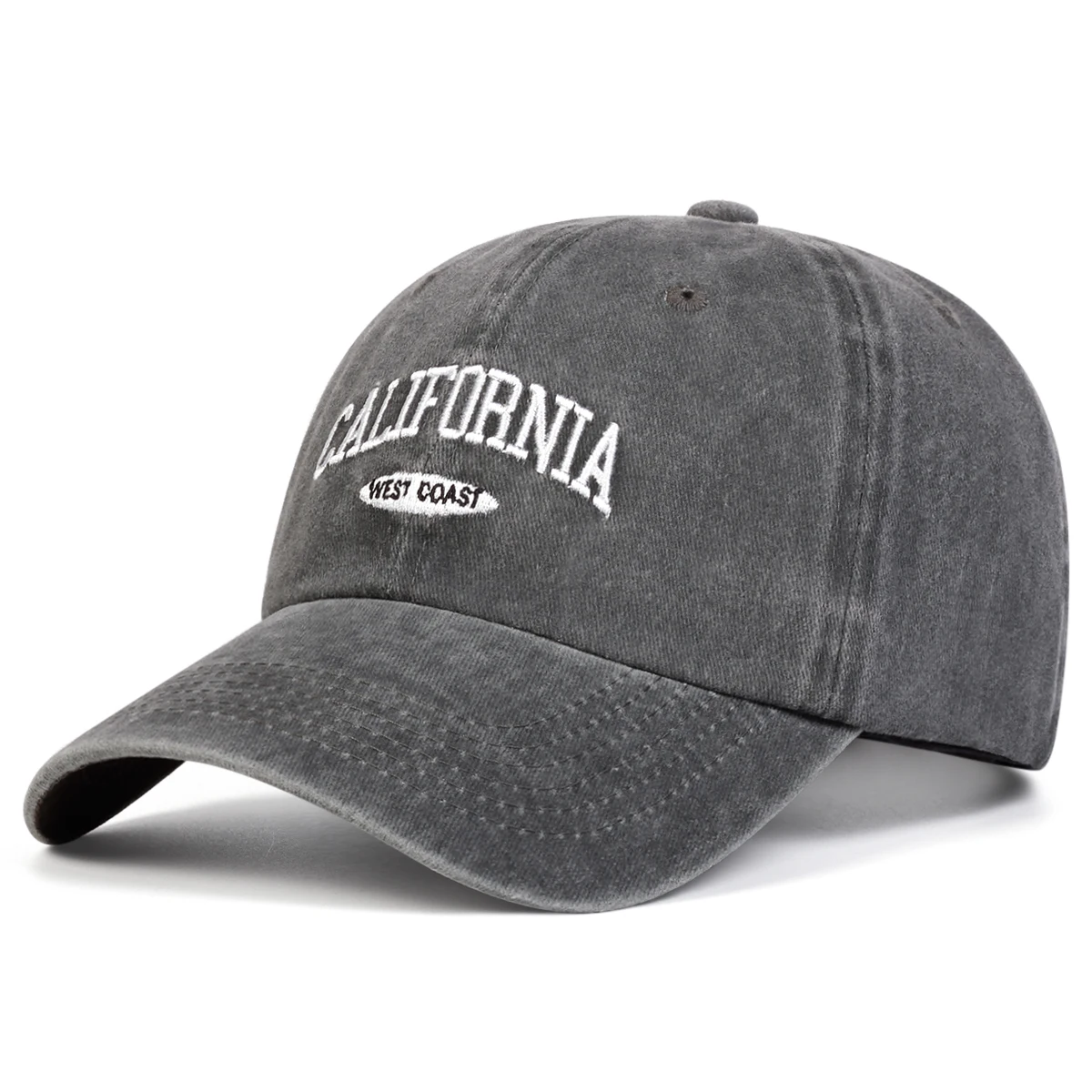 Unisex CALIFORNIA Baseballkappen mit Buchstabenstickerei, verstellbare Freizeitmützen für Frühling und Herbst, Outdoor-Sonnenschutzhüte – Detail 3