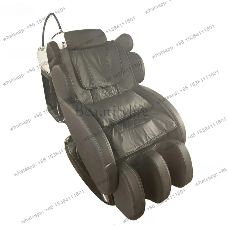 High-End Semi-Reclining Electric Smart Shampoo Bed for Hair Salon and Beauty Salon Automatic