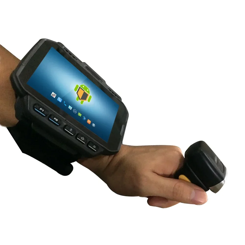 High quality wearable android handheld pda barcode laser scanner with ring scanner