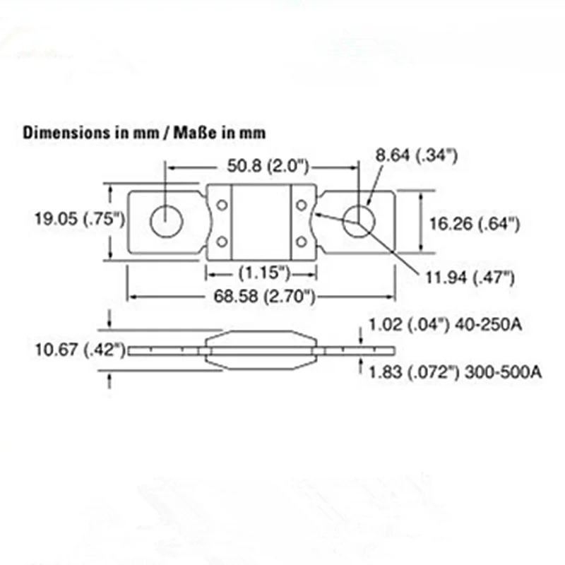 Imagem -03 - Blocos de Fusíveis Mega Parafusíveis ga 298 Avaliado 32v Automotivo