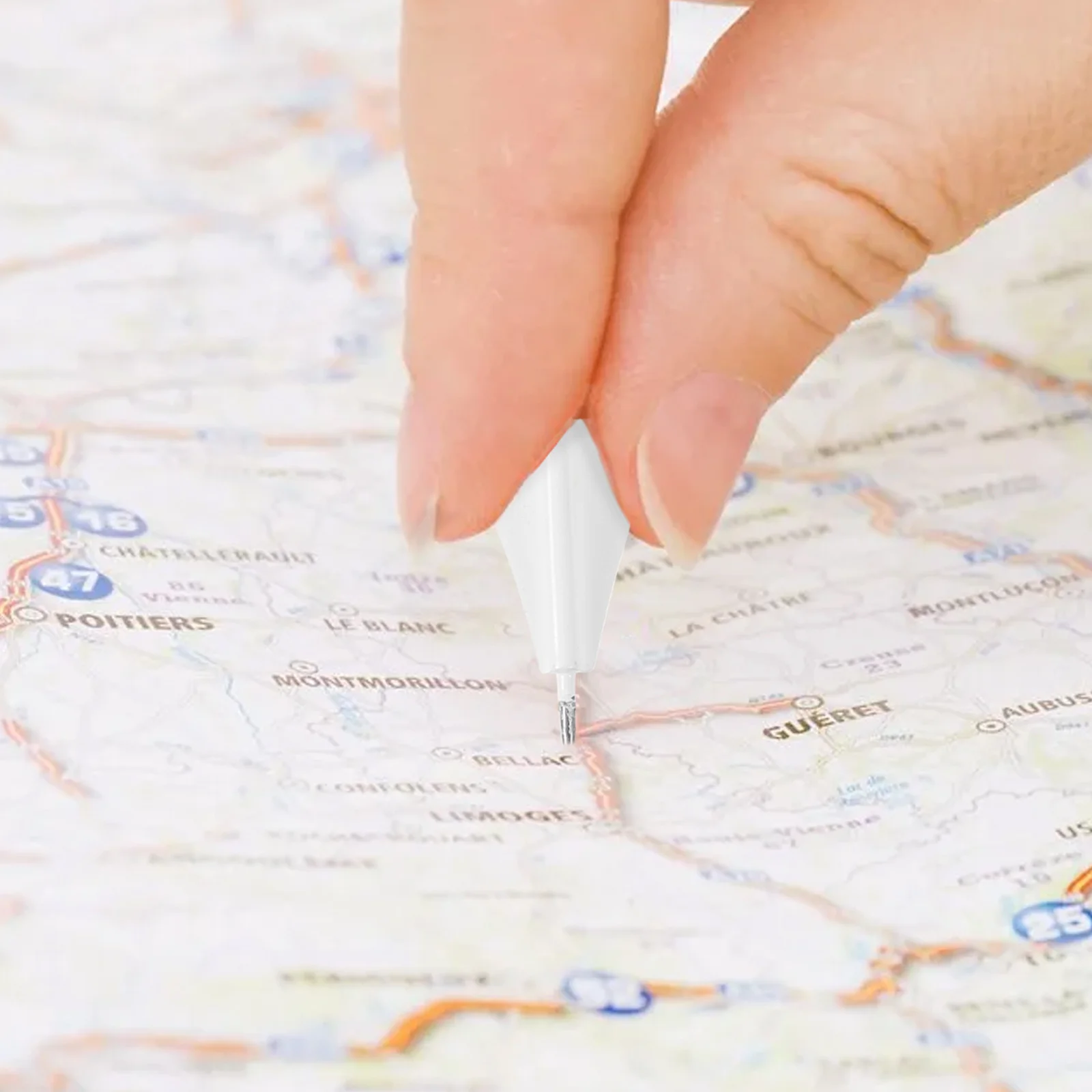 12 قطعة 1 صندوق معدني طائرة دفع دبابيس الإبهام الزخرفية لخريطة مكتب لوحة الإعلانات الفلين المسامير جدار عرض الحرفية #4