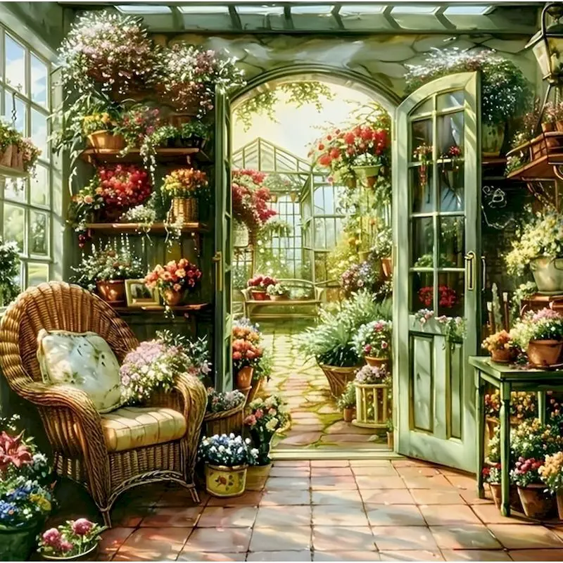 

GATYZTORY Diamond Painting Store Landscape Picture Of Rhinestones Diamond Mosaic DIY Embroidery New Arrival Handicraft