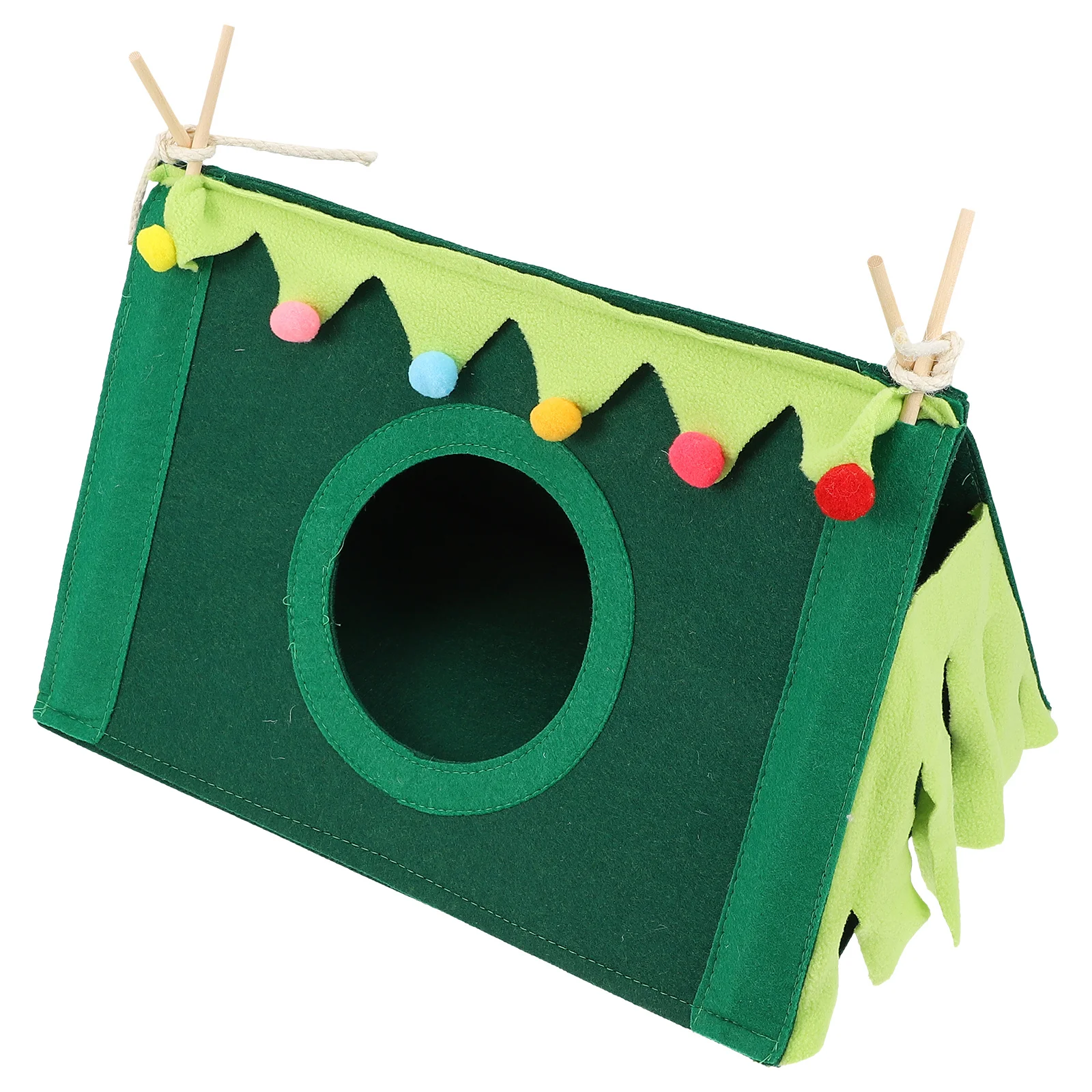 

1Pcs Pet Rabbit Nest Felt Tent Comfortable Small Animal Hideout Cozy Hamster Guinea Pig Play Resting House Pet Felt Tent