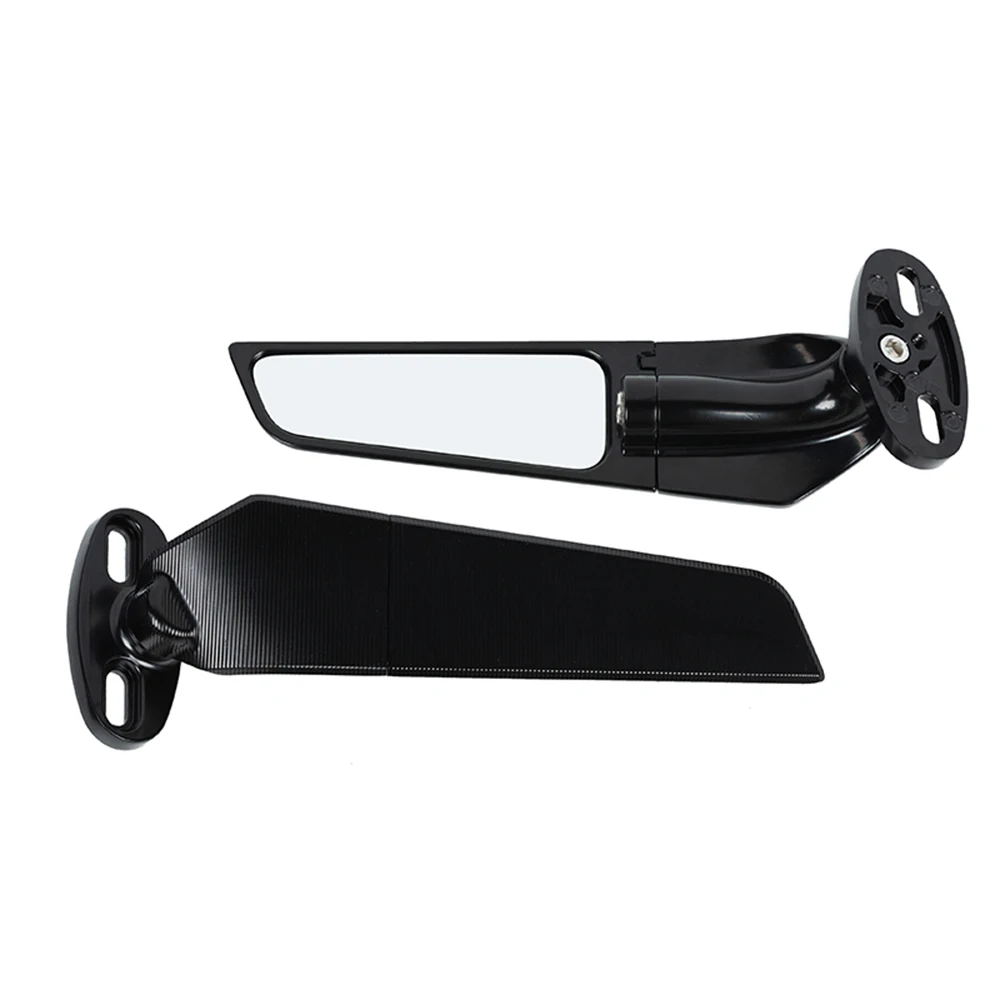 For KAWASAKI ZX6R ZX636 ZX7R ZX9R ZX10R H2 H2R Modified Motorcycle Rearview Mirrors Wind Wing Adjustable Rotating Side Mirrors