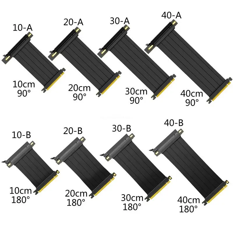 

High-performance Graphics Card PCI-E 16 Riser Extension Cable PCI for Express Riser Shielded Extender for GPU Dropship