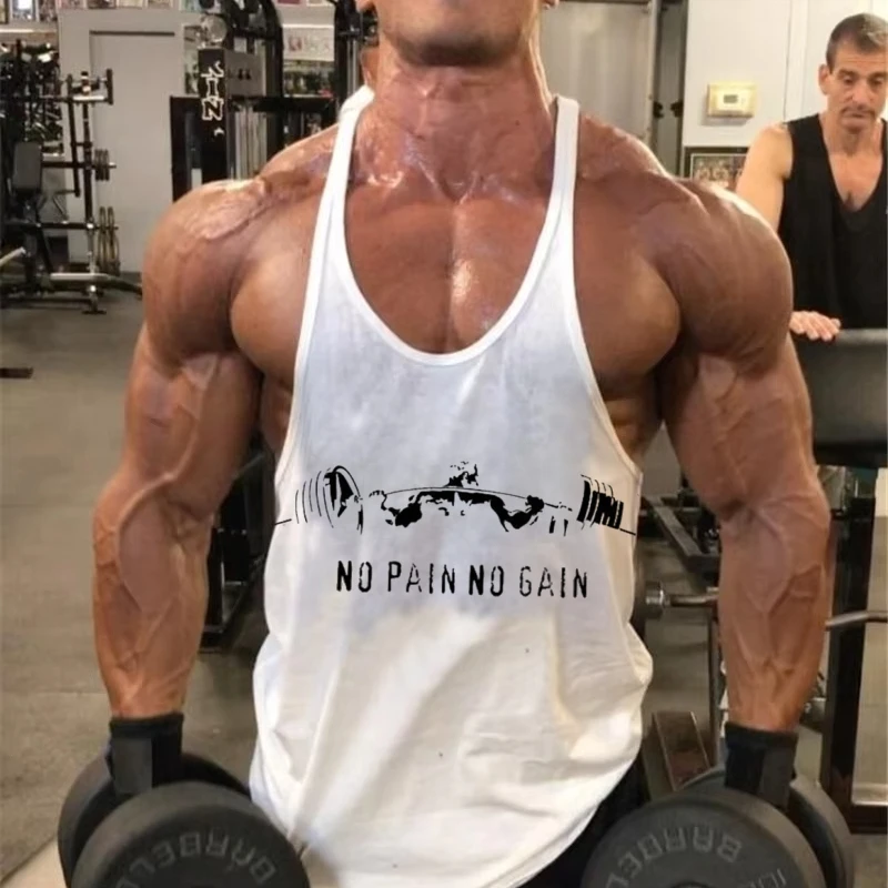 Premium Cotton Muscle Training Shirts for Men High Quality Workout Tops Gym Fitness Sportswear Brand