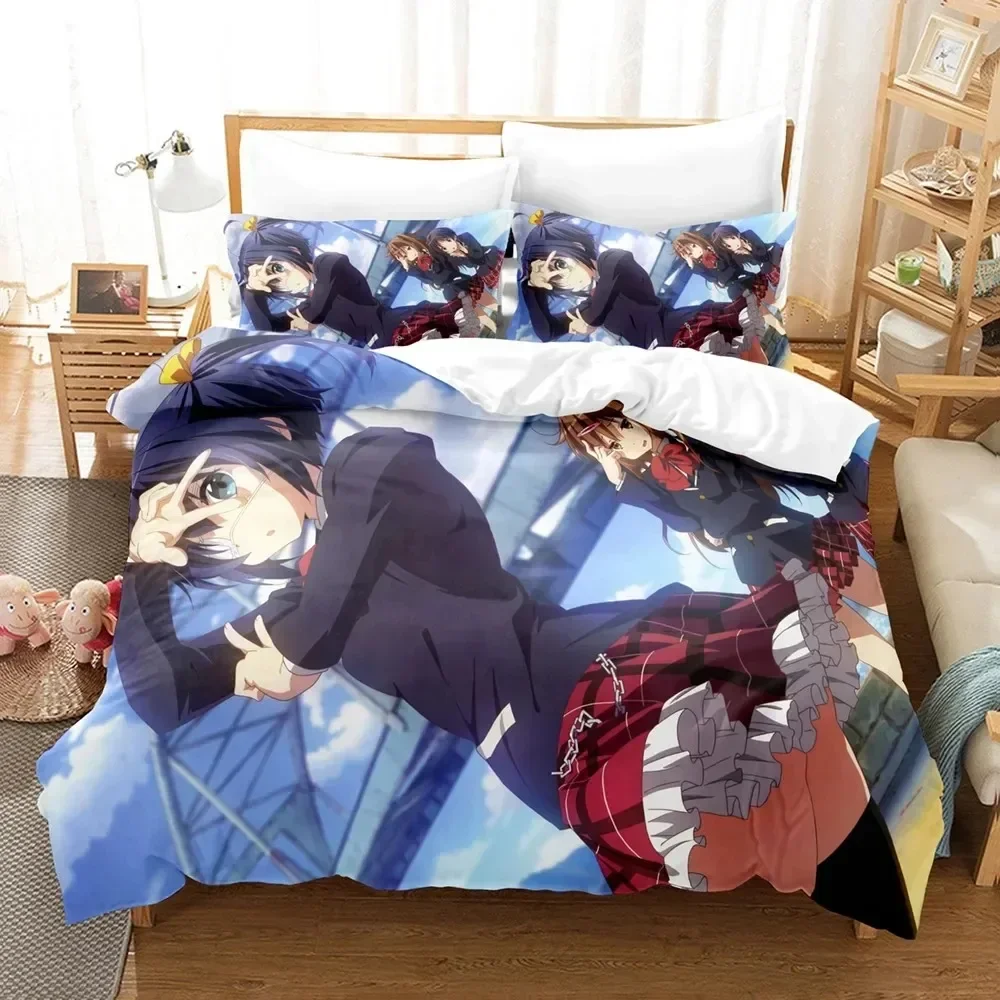 

Anime Love, Chunibyo & Other Delusions 3D Duvet Cover Bedding Set Comforter Linen Pillowcases Home Decor Single Twin King Queen