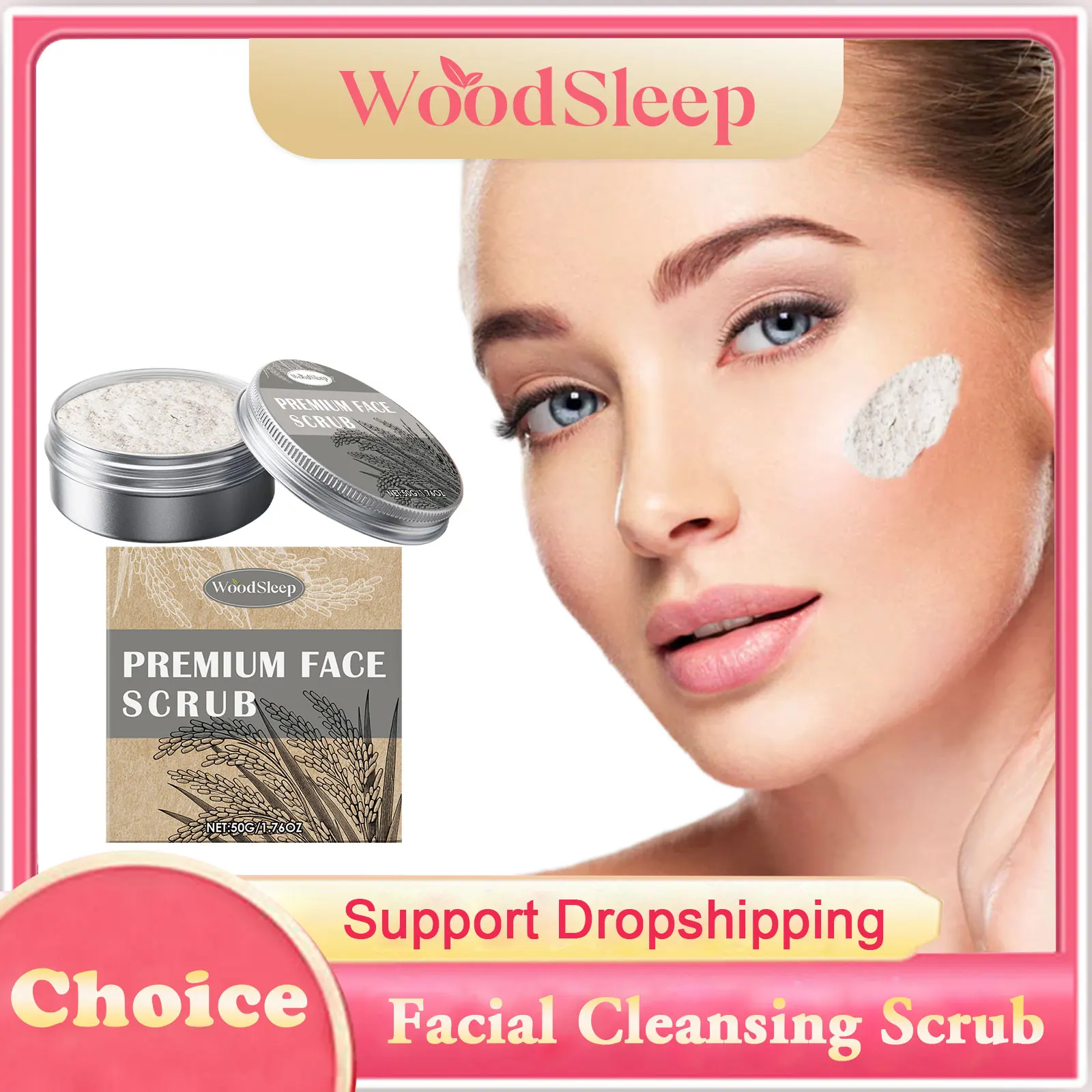 

Facial Cleansing Scrub Acne Prevention Gentle Exfoliation Oil Control Blackhead Removal Smoothing Moisturizing Brightening Scrub