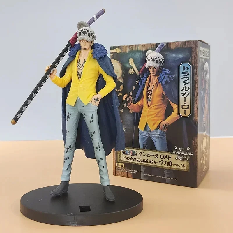 17cm Anime Figure One Piece Dxf Wano Country Trafalgar Law Collection modello bambole giocattolo per regalo spedizione gratuita bambini regalo di natale