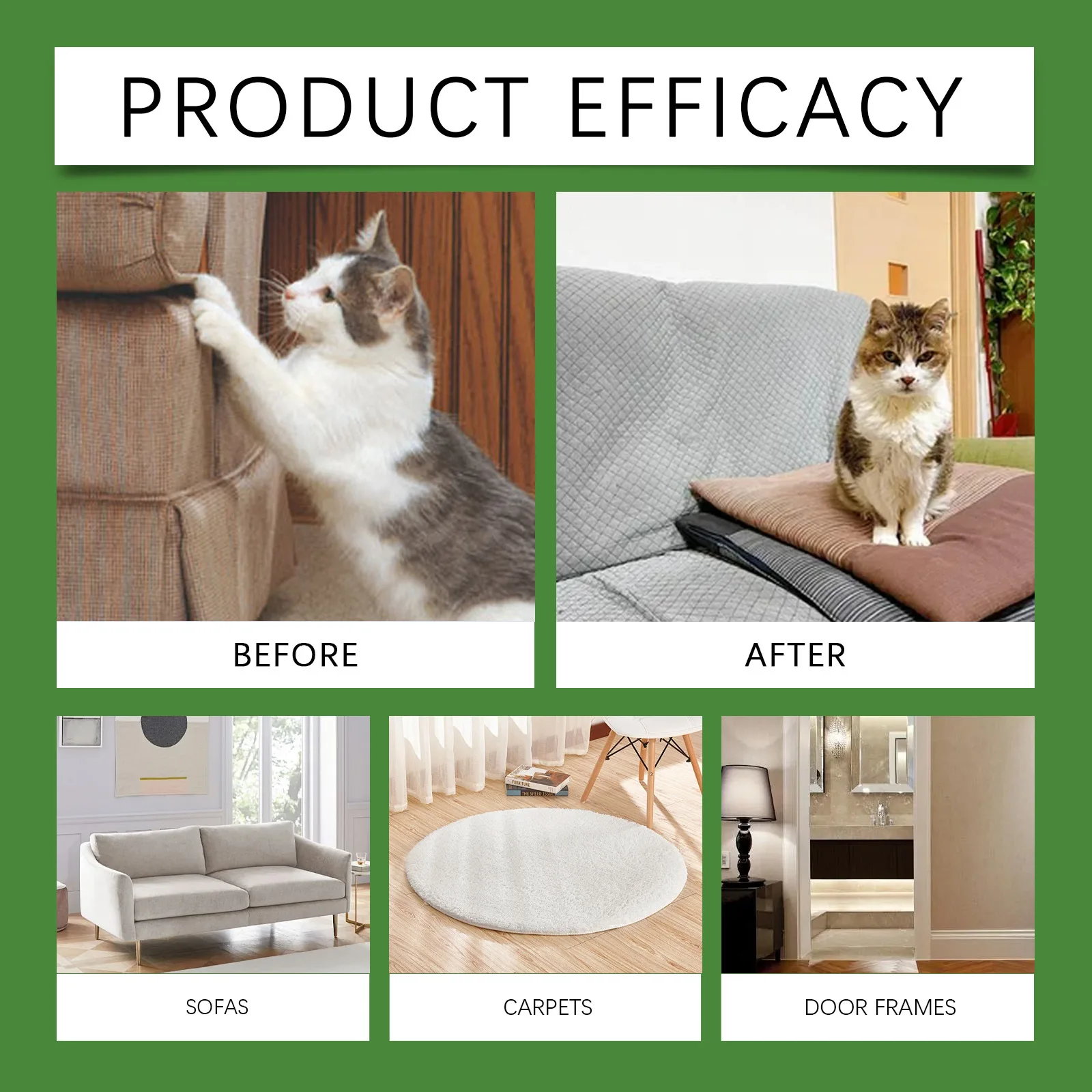 Yegbong Cat Deterrent Balls Indoor Outdoor Correcting Behavior Non-Irritating Biting Furniture Reduce Scratches Pet Training Bal