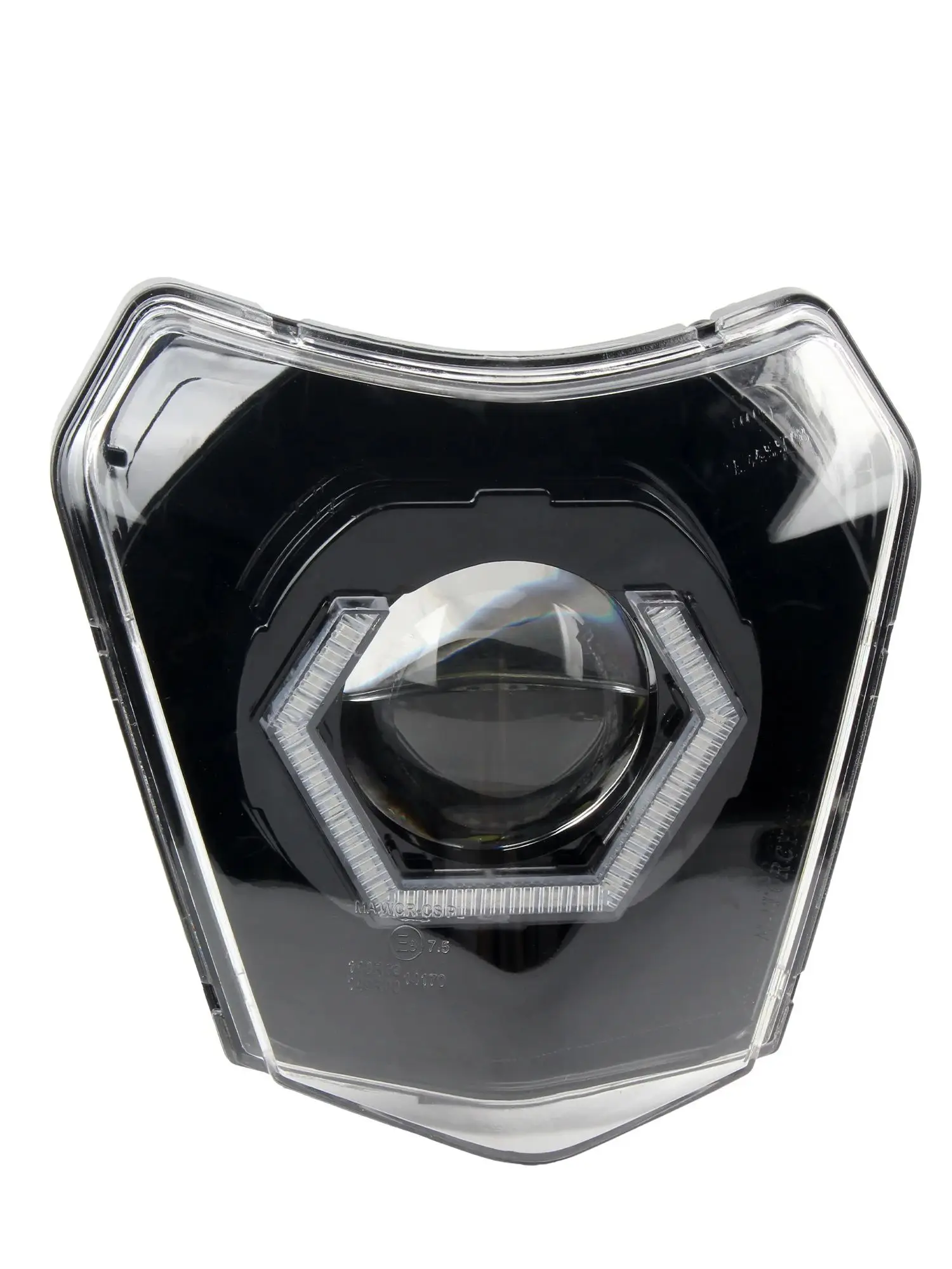 AliExpress PowerMotor Motocross LED Headlight Angel Eyes Lights App Control RGB Headlamp For KTM EXC XC SX SXF EXC F 125-500 Dirt Bike Accessories