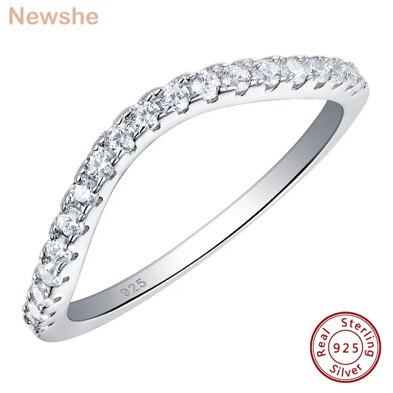 Elegant 925 Sterling Silver Stackable Wedding Band