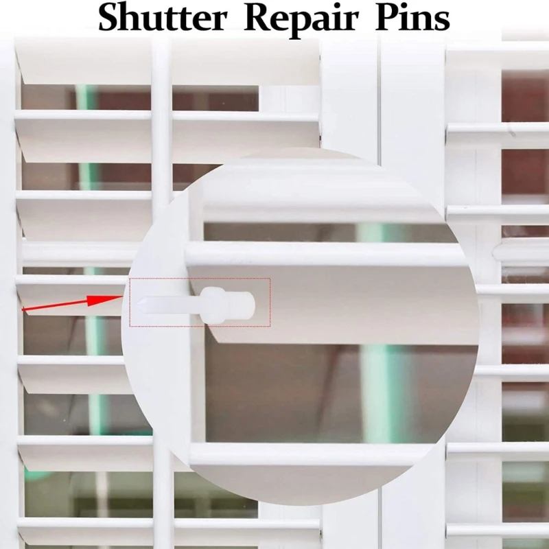 20xShutter Louvers Repair Pins Plantation Shutter Replacement Pins