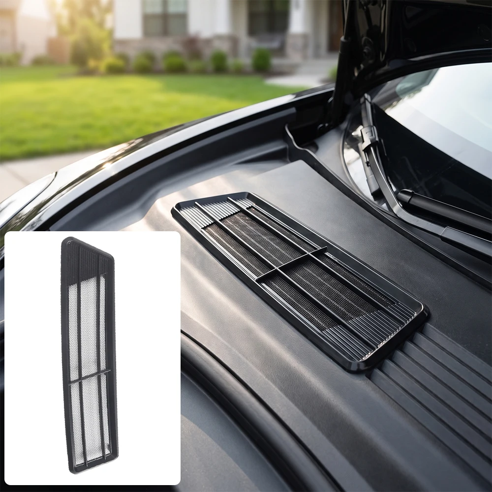 Car Front Hood Air Inlet Protective Cover Intake Vent Net Grill Insect-proof Filter Auto Accessories For Tesla Model 3 Highland