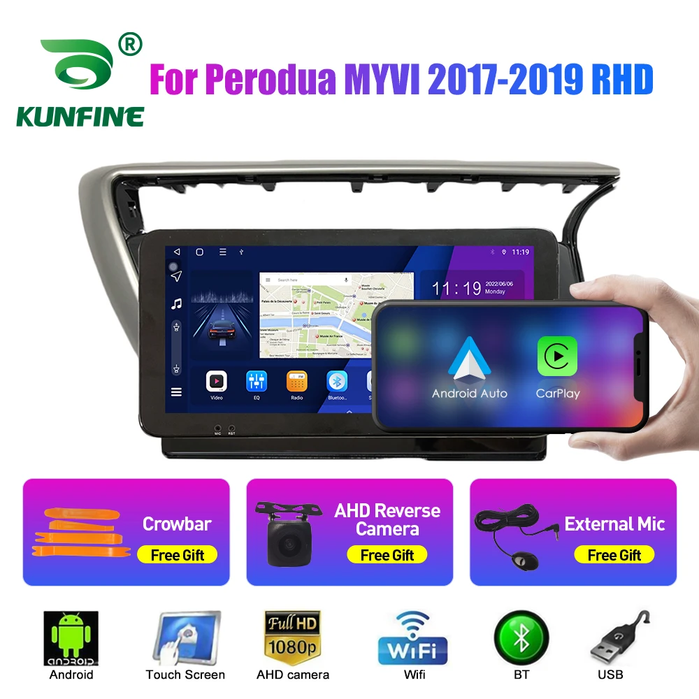 

10.33 Inch Car Radio For Perodua MYVI 2017-2019 2Din Android Octa Core Car Stereo DVD GPS Navigation Player QLED Screen Carplay