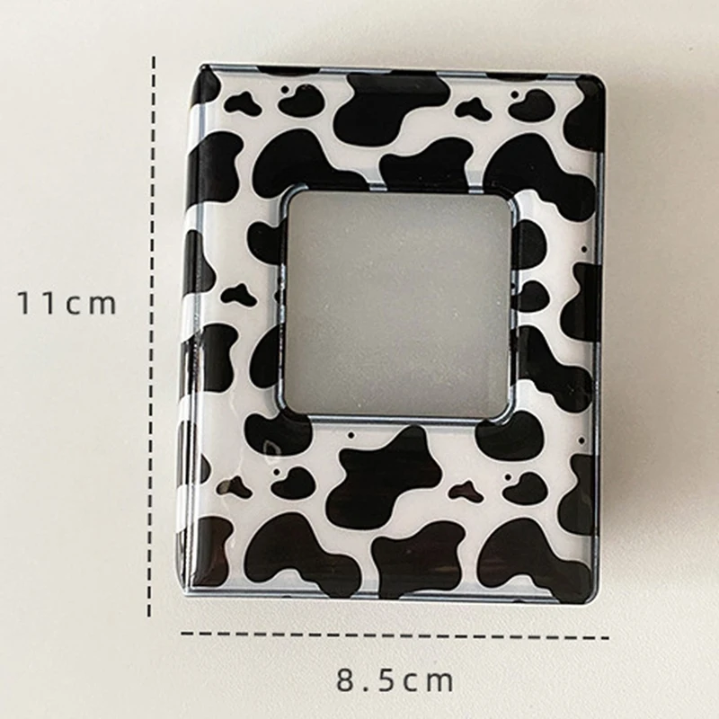 Top-3 Inch Mini Photo Album Kpop Photocard Holder, Square Hollow Photocard Id Holder 32 Pockets