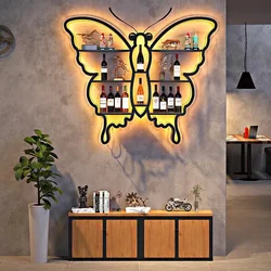 Schmetterling leuchtende Wandbehang Display Stand Bar