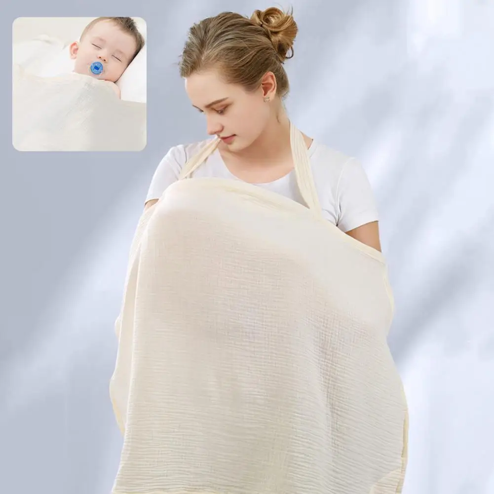 Breathable Nursing Cover Breastfeeding Cloak Nursing Cover Lightweight Breathable Nursing Apron Adjustable for Breastfeeding