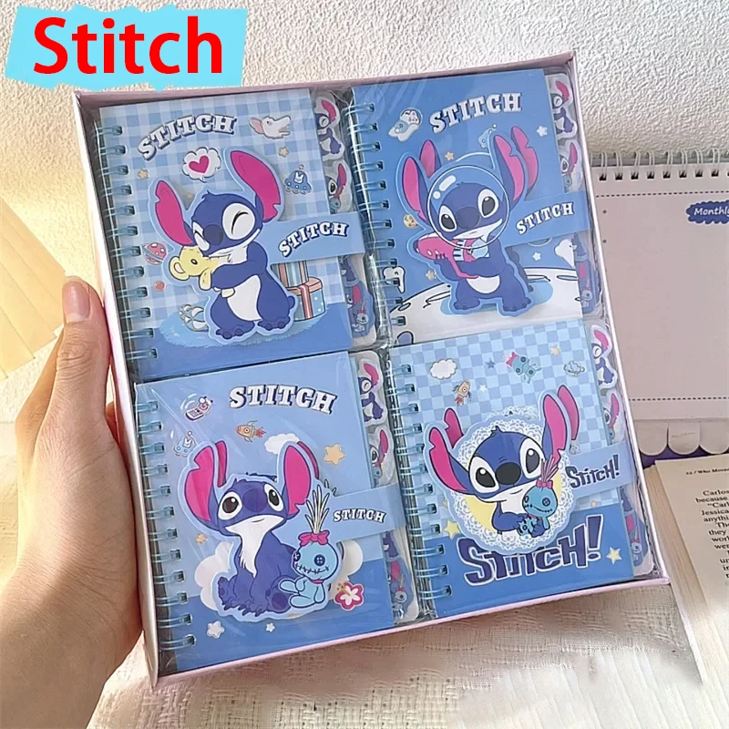 Zufällige eine Stich quadratische Sortier spule Buch Cartoon Student Briefpapier tragbare Spule Notizbuch Magnets chnalle Notizbuch Geschenke