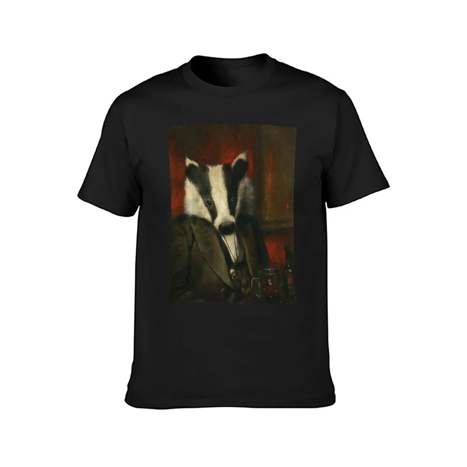 Mr Badger T-Shirt plain anime men clothings