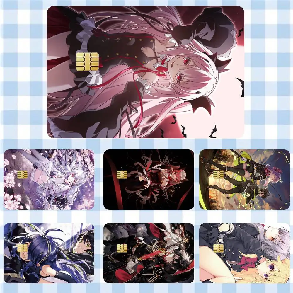 

Seraph of the End Anime Sticker Film Tape Skin for Credit Card Debit Card Waterproof Stickers Cartoon