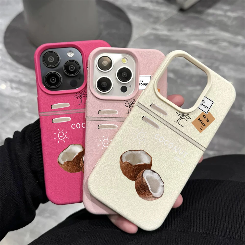 Kokosnuss-Gelee-Handyhülle für iPhone 17 16 15 14 13 12 11 Pro Max 16 15 14 Plus 17 16 15 14 13 12 Pro 17Air Silikon-Matt-Cover – Detail 4
