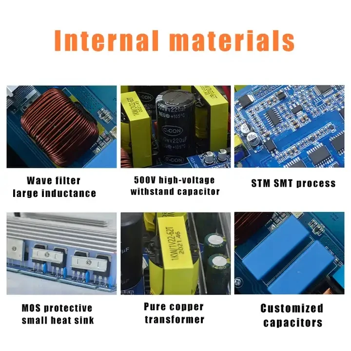 Inversor puro do poder da onda senoidal, diagrama de circuito, 1500 W, 12V, 24V