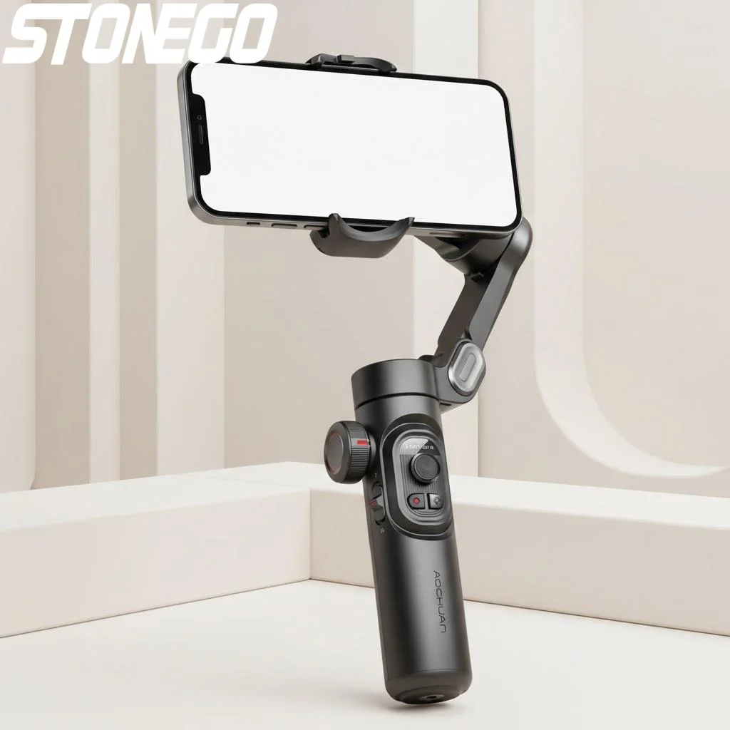 

3-Axis Handheld Cell Phone Gimbal Stabilizer with Anti-shake Balance and Face Tracking for Selfie Sticks and Photography