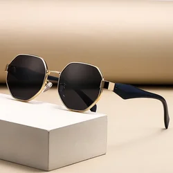 Fashion Polygon Sunglasses Women 2024 Luxury Brand Design Unique Eye Protection Sun Glasses Vintage Small Frame Travel Eyewear