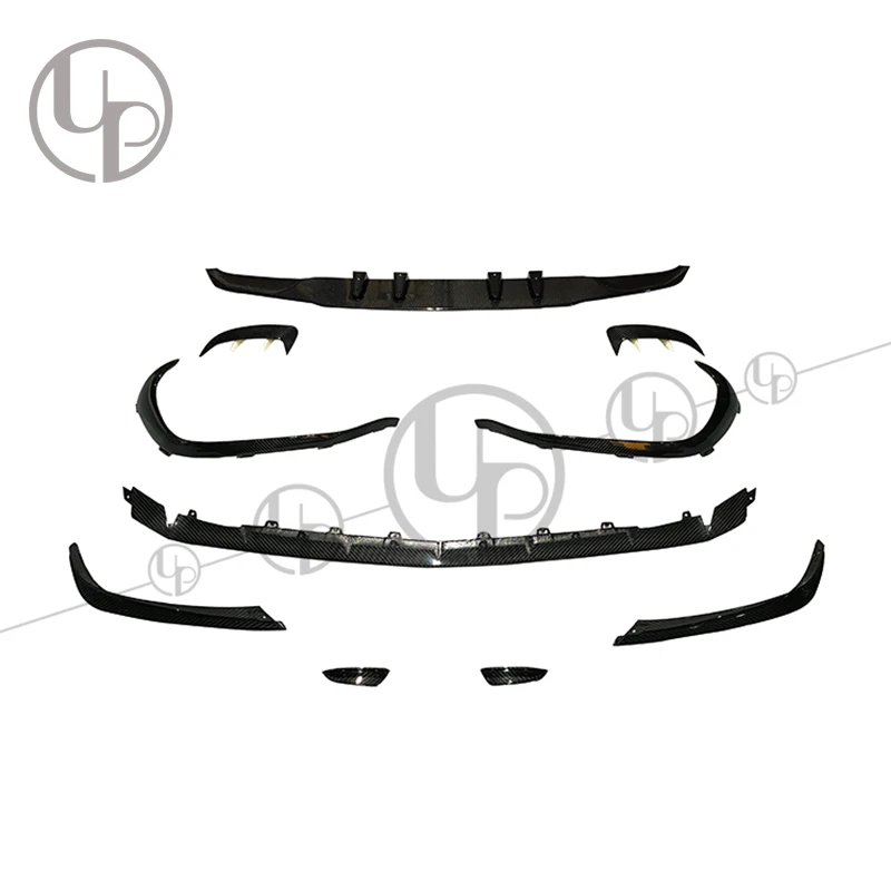 

STLFSTLFW177 Dry Carbon Exterior Auto Parts for 2020year a Class W177 A45 Carbon Fiber Body Parts Front Lip Rear Diffuser Lips B
