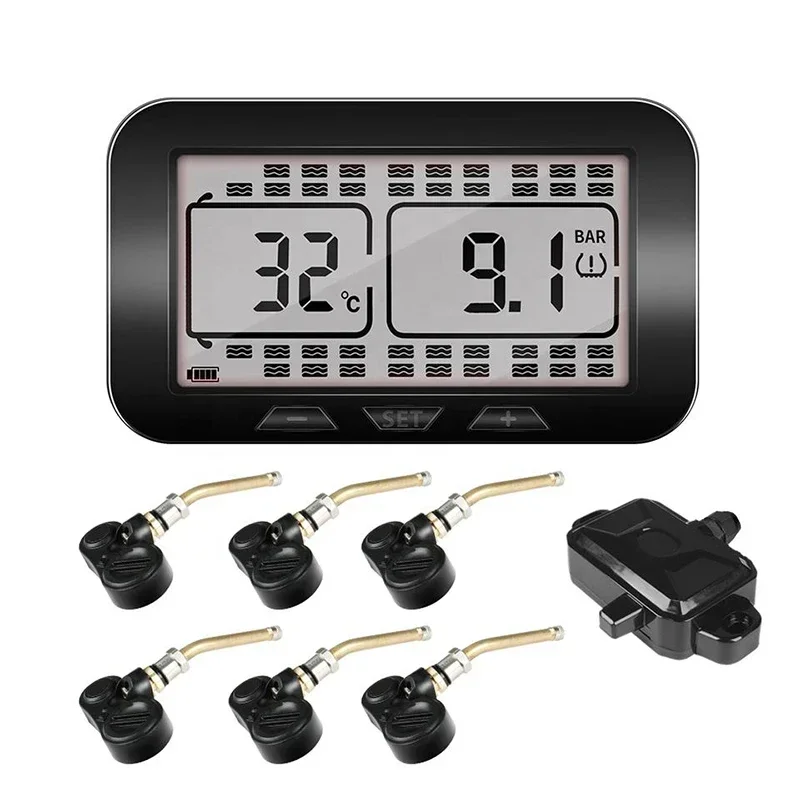 

RIBOTON 6-38 Tires Wheels Digital Wireless Real Time Truck Tire Pressure Monitor System TPMS Truck With Internal Sensor