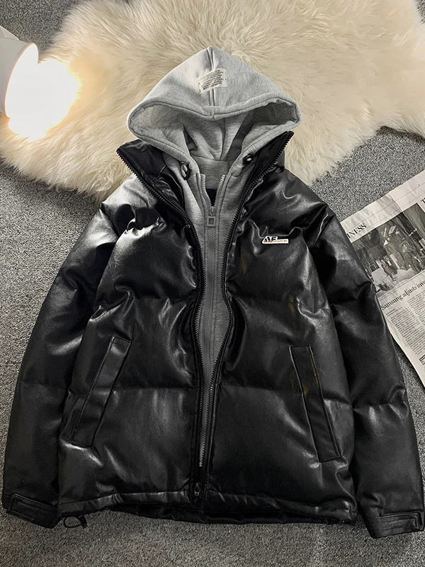 

Мужская зимняя хлопковая куртка большого размера с капюшоном, теплая хлопковая верхняя одежда в американском стиле ретро, молодежная мода