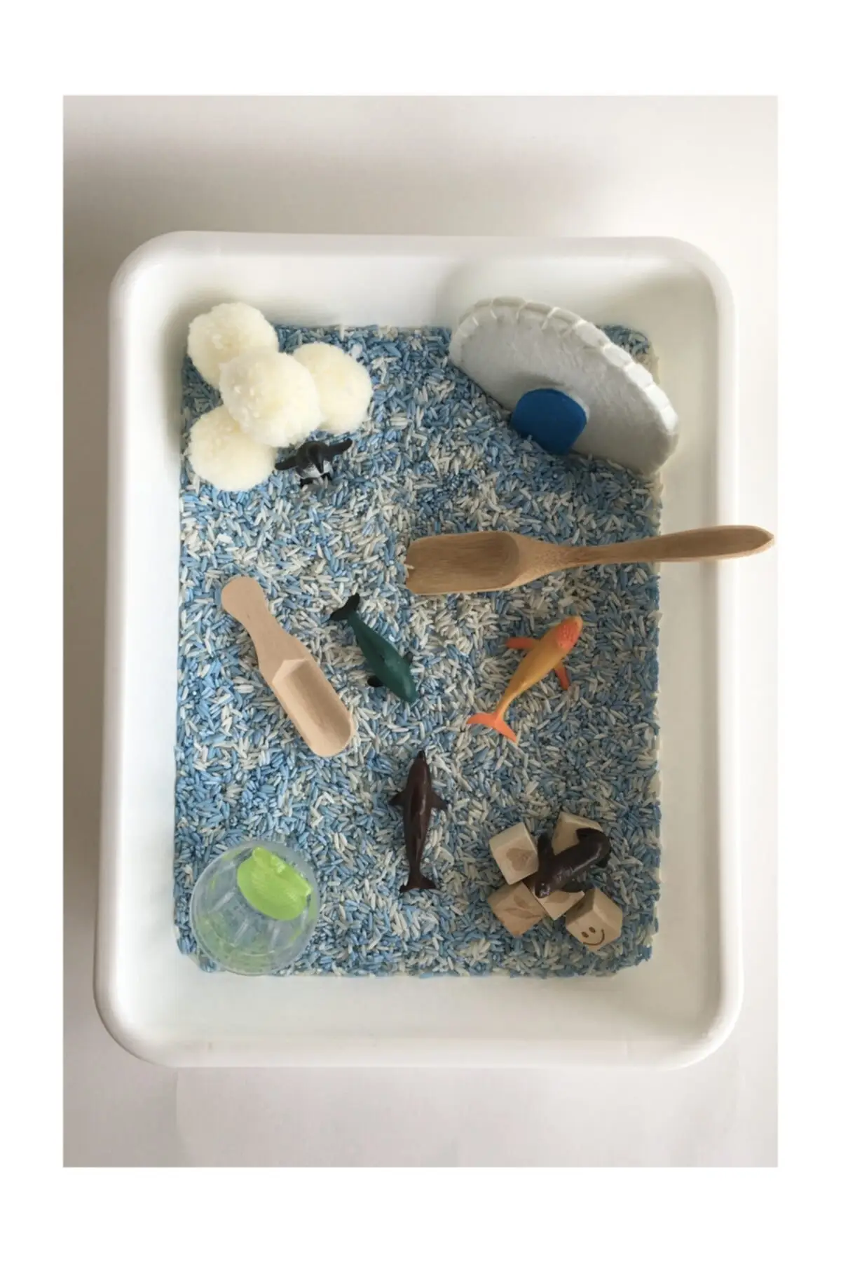 Set Permainan Sensorik Bertema Tiang-Mainan Montessori