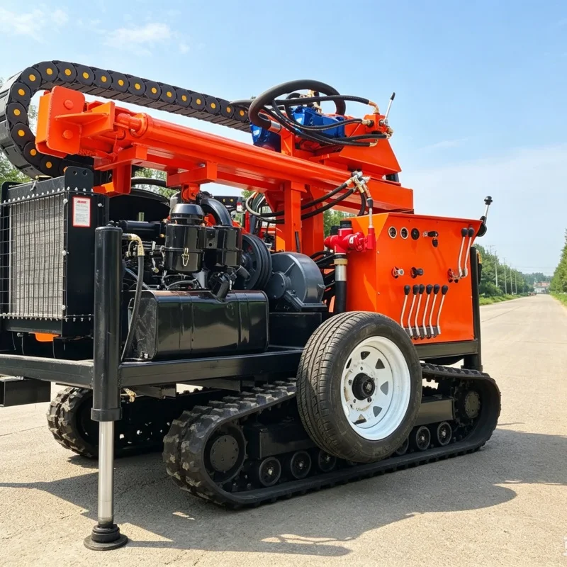 Customized Crawler Bestselling Household Drilling Machine, Water Well Drilling Rig, Mini Exploration Drilling Equipment view 6