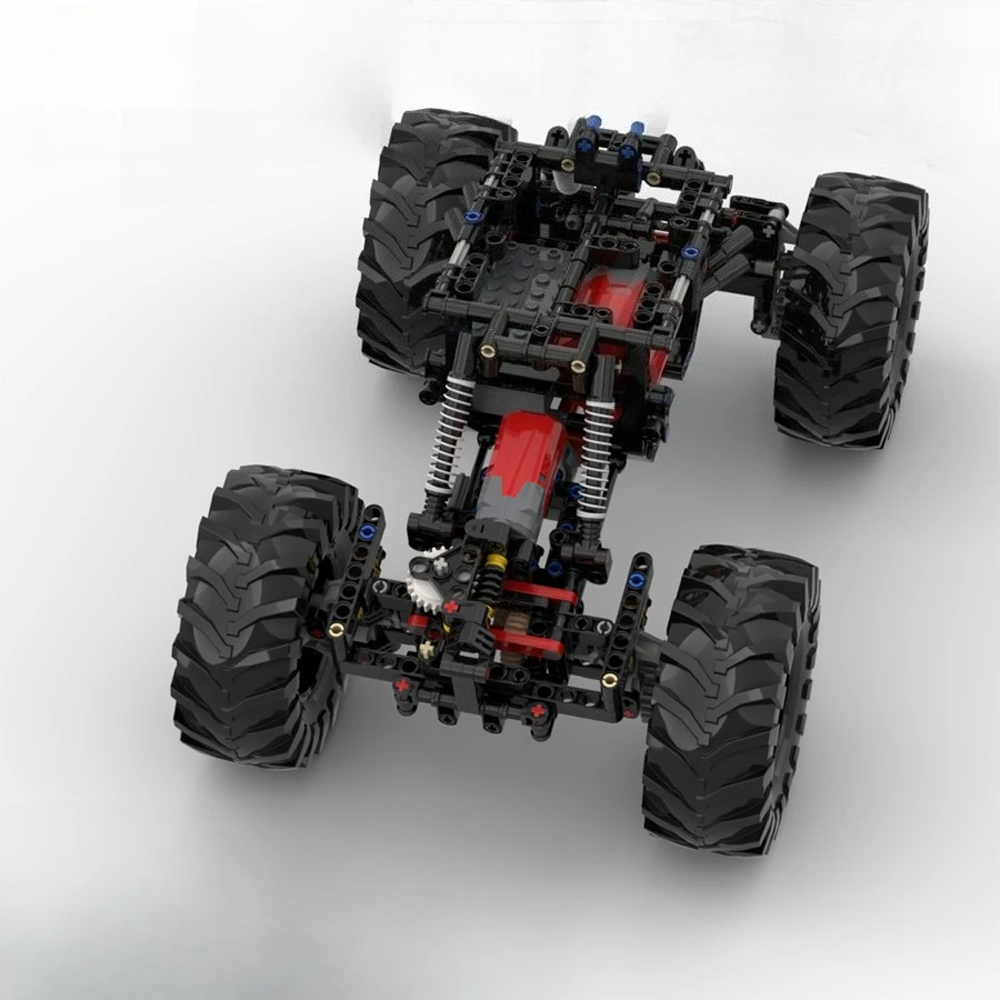 

MOC Four-wheel Drive Climbing Off-road Vehicle Model Building Blocks Assembly Technical Modifiable Car Frame Puzzle Toy Gift