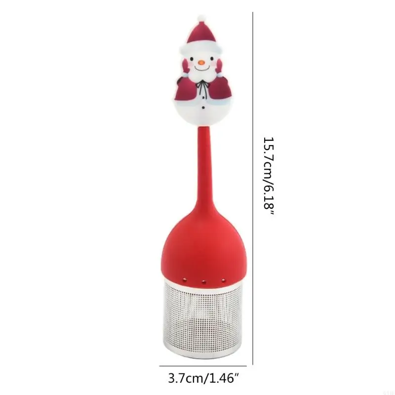 634E Tea Filters Christmas Series Silicone Tea Leak Tea Infusers Tea Balls