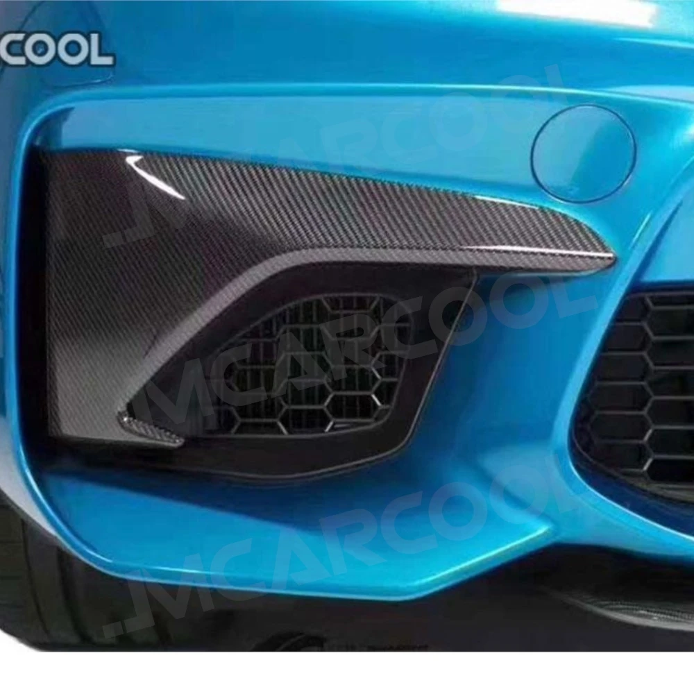 

JMCARCOOL Carbon Fiber Front Bumper Fog Splitters Apron Flaps Accessorise For BMW 2 Series F87 M2 Coupe 2 Door 2016 2017 2018