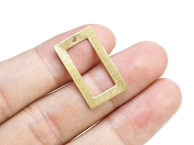 20pcs Textured Rectangle Earring Charms,Geometric Brass Charms,22x13mm 24.3x14.3mm 32x18mm,Earring Findings, Jewelry Making-R959