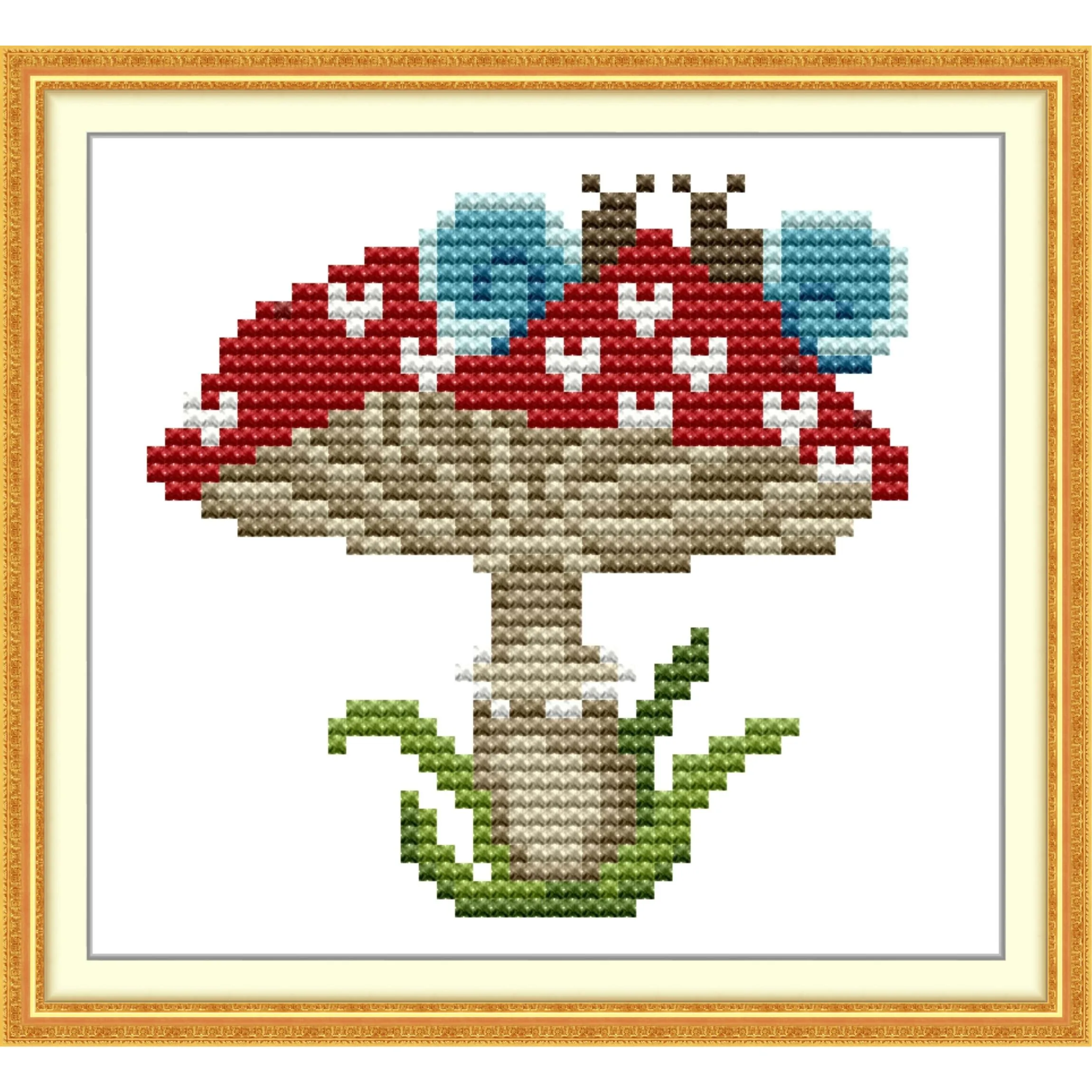 Joy Sunday ,Easy Sewing Pattern for Beginner Stamped Fabric Embroidery Set-Dawdle