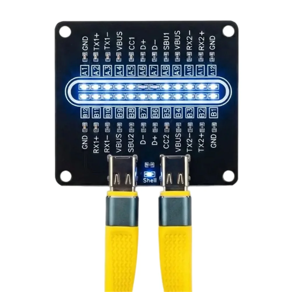 Type-C Data Cable Testing Module Type-C Data Cable Tester Short Circuit Detection Board For USB C Line Continuity Check Tool