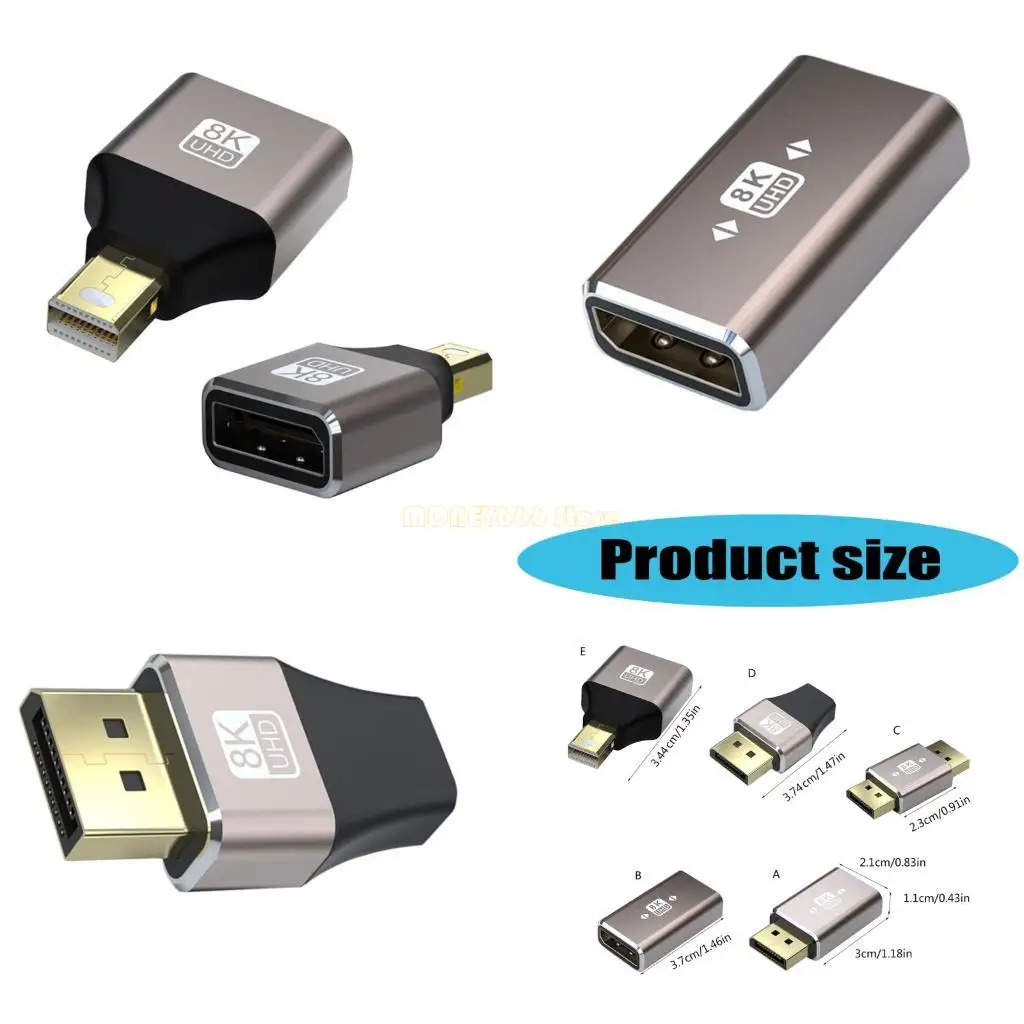 

F62C Travel Converter Адаптер дисплея 8K@60Гц с корпусом из алюминиевого сплава